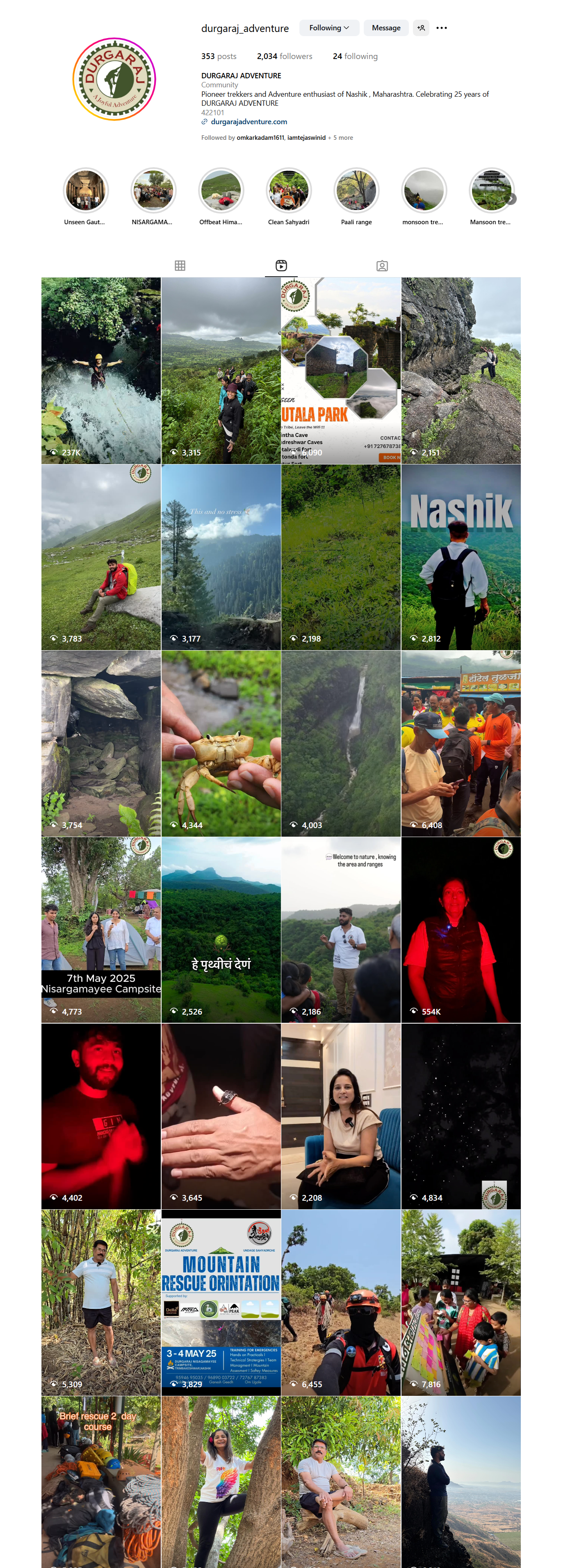 Durgaraj Nisargamayee Camp Site_instgram