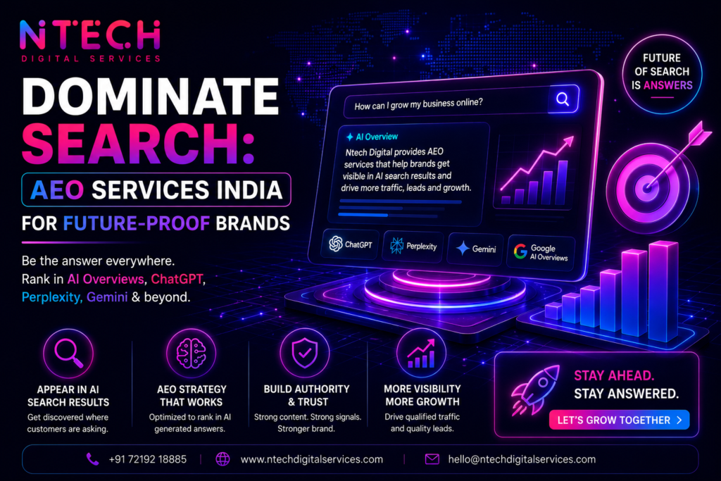 Dominate Search AEO Services India for Future-Proof Brands