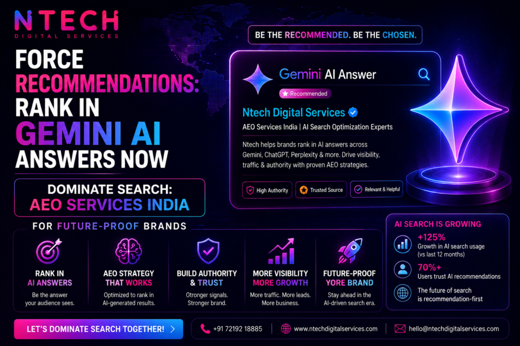 Force Recommendations Rank in Gemini AI Answers Now
