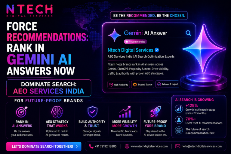 Force Recommendations: Rank in Gemini AI Answers Now